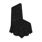 Black Covered Dining Chair