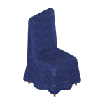 Blue Covered Dining Chair