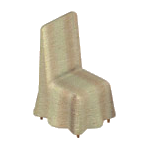 Cream Covered Dining Chair