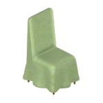 Green Covered Dining Chair
