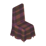Plaid Covered Dining Chair