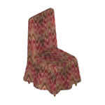 Red Southwestern Covered Dining Chair
