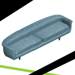 Dolce Blue Sofa
