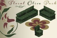 Floral Olive Seating Pack