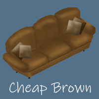 Old Cheap Brown Sofa