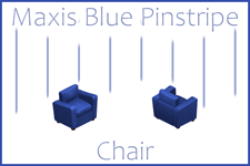 Pale Lavender Pinstripe Chair