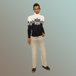 Male Snowflake Sweater