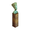 Verdigris Bust of Nefertiti by Egypsum Repro. Inc.