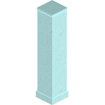 Ciel Bleu Stucco Column