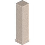Peach Stucco Column