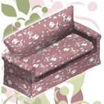 Floral Mauve Loveseat