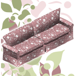 Floral Mauve Sofa