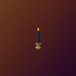 Blue Candlestick