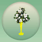 Yellow Flower Vase 2