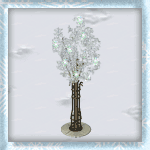 Outside Lighted Tree