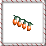 Orange Christmas Bulbs