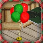 Red and Green Christmas Party Balloons