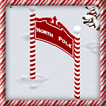 North Pole Sign Fence