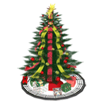 Christmas Tree with Train
