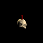 Dem Bones Skull Candle