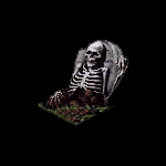 Skeleton Tombstone